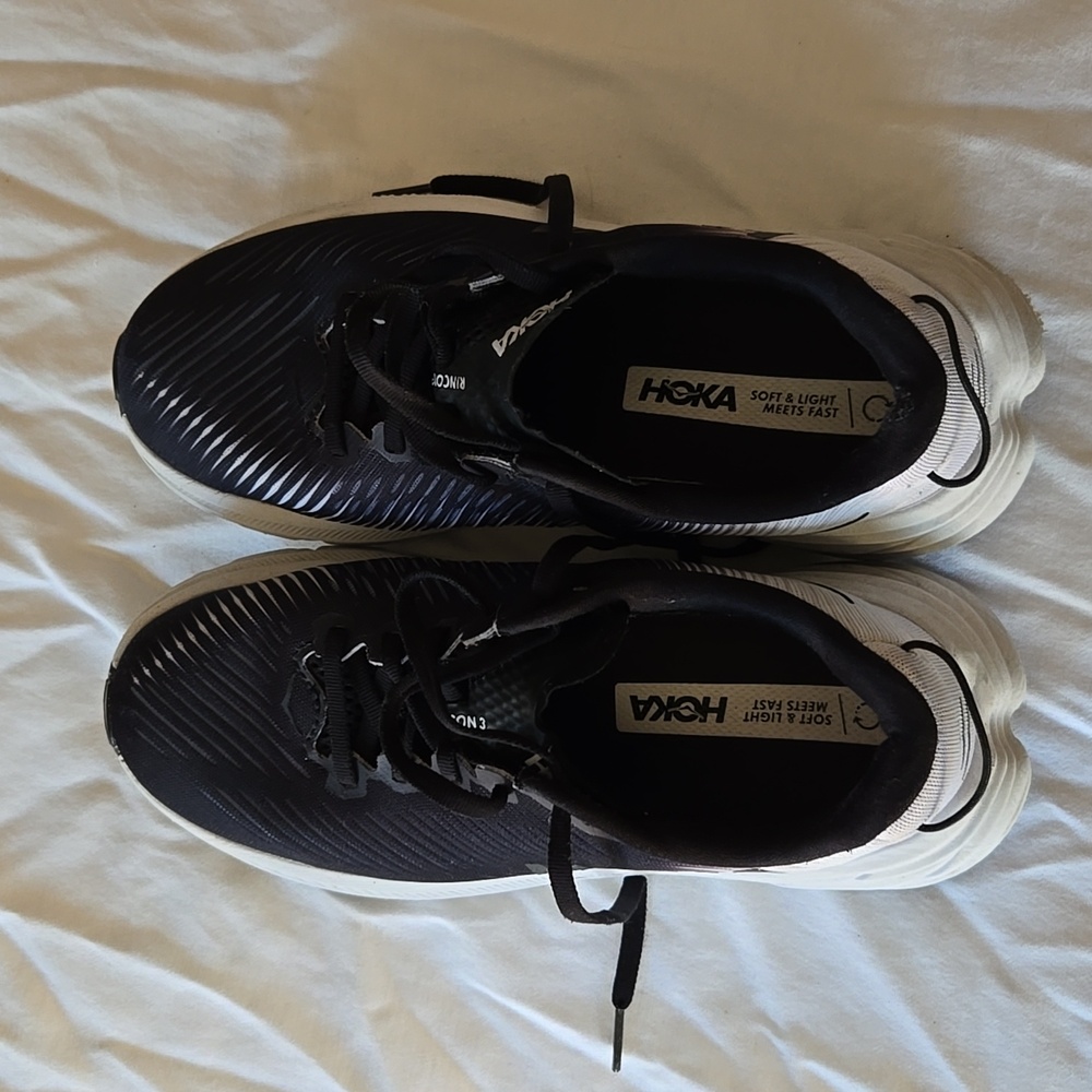 HOKA Wide Size:7.5 Color:Black n White